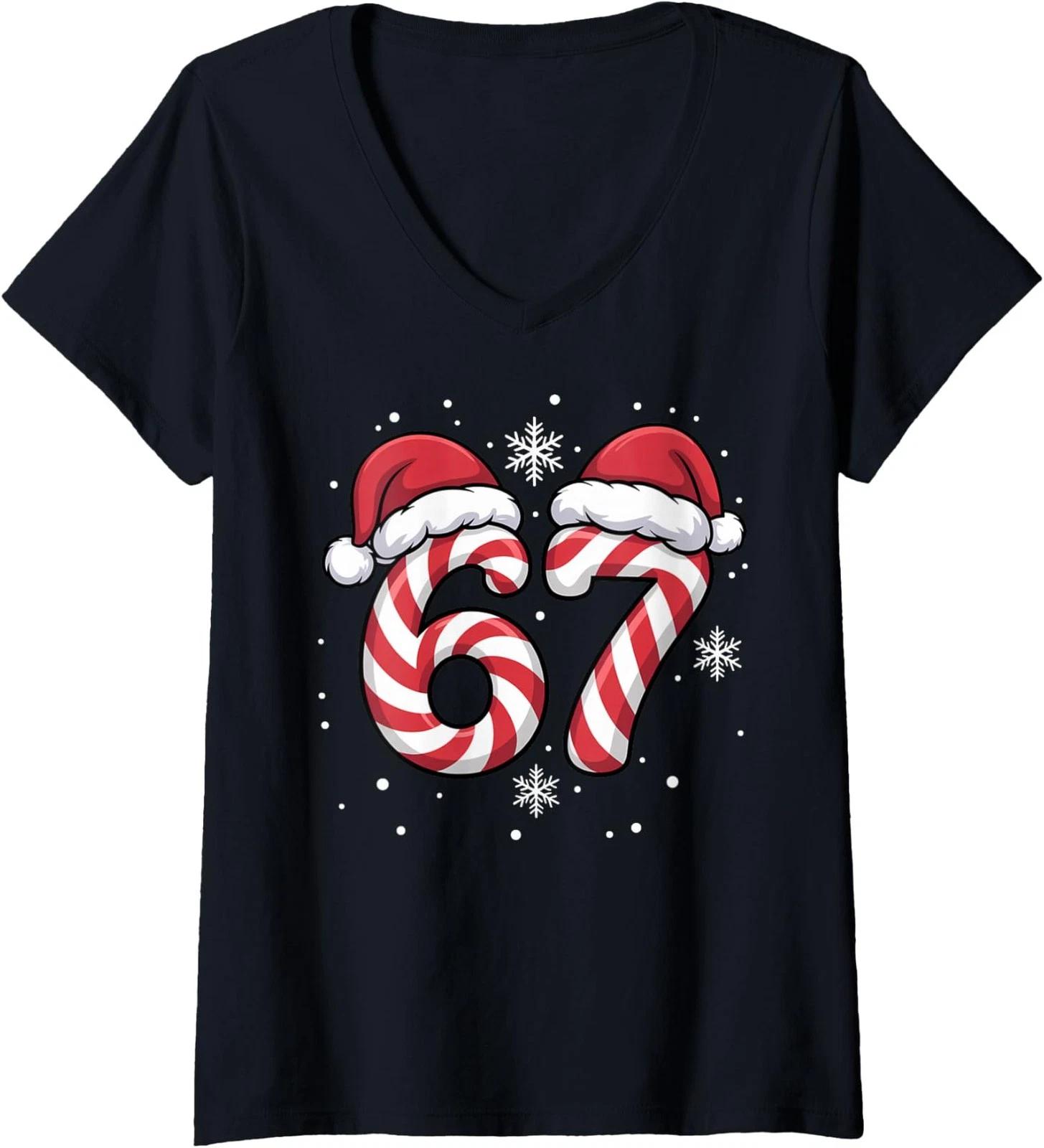 Festive Possum Ugly Christmas Design Possum Ladies  V-Neck Tshirt XL
