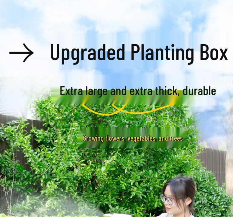 Extra-Large Thickened Plastic Balcony Planter Box - Outdoor Gardening Pot