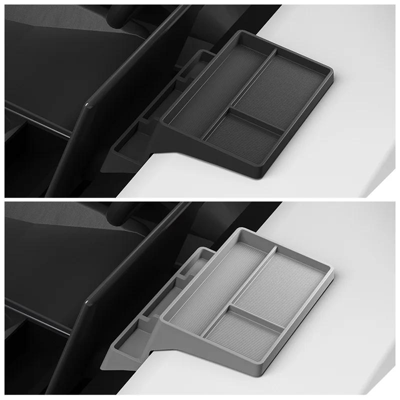 For Tesla Cybertruck 2025-2025 Central Control Screen Rear Storage Tray Dashboard Storage Box Hidden Tissue Holder Phone Bracket