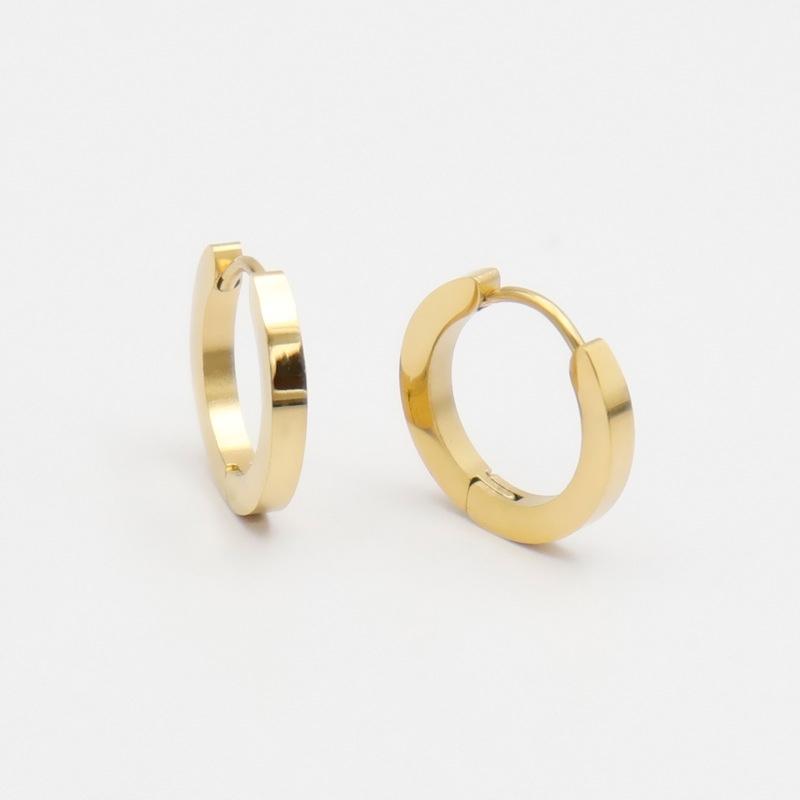 Fashionable Classic Copper Earrings K01 Gold