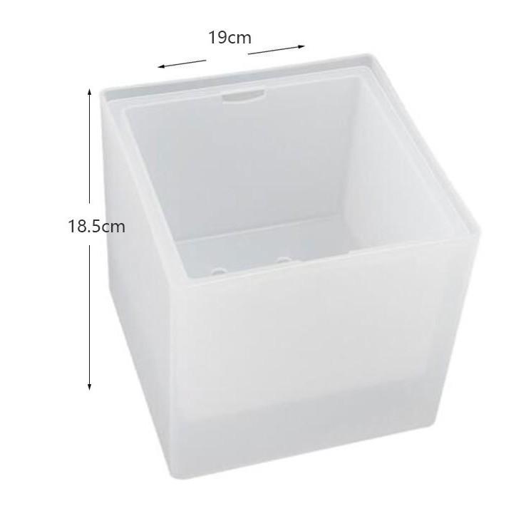 In-Stock Frosted Light-Up Ice Bucket, 3.5L Battery-Operated, Double-Layer PP for Beer, Champagne, Wine.