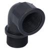 2Set Elbow Connector Adaptable Hose Adapter with Nipple Connector for Garden Outdoor(G3/4 Directional Elbow Female and Male Thread Nipple )