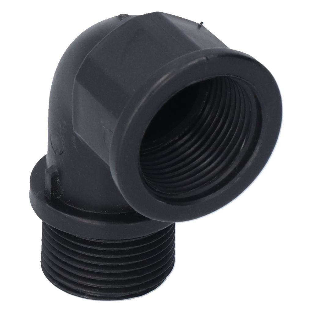 2Set Elbow Connector Adaptable Hose Adapter with Nipple Connector for Garden Outdoor(G3/4 Directional Elbow Female and Male Thread Nipple )