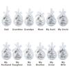 Home Decoration Xmas I Have An Angel In Heaven Memorial Ornament Family Pendant Hanging Ornaments Feather Ball