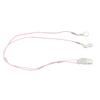 Hearing Aid Holder Transparent Clip Pink Rope Nylon Easy Fixing Hearing Aid Lanyard for Gardening