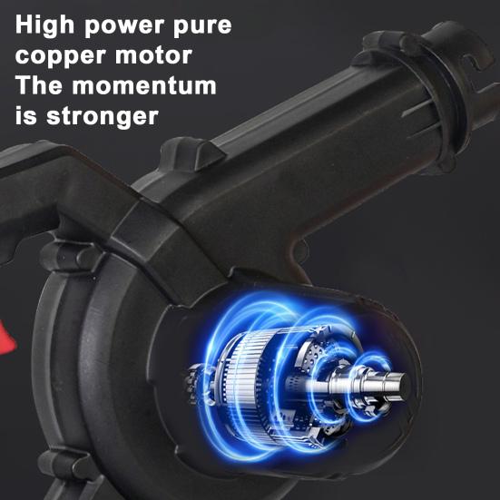 Cordless Leaf Blower Copper Motor Portable Electric Leaf Blower High Power Outdoor Garden Yard Patio Cleaning Lawn Care Handheld Leaves Blowing Device