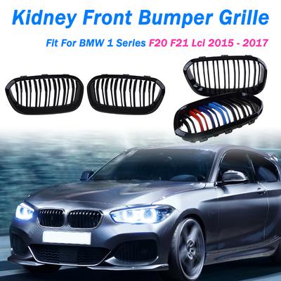 Rijmende Voorbumper Nierrooster Dubbele Lamel Racing Grille Geschikt Voor BMW 1 Serie F20 F21 Lci 120i 2015 2016 2017 Auto