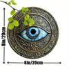2d flat 20*20cm, Evil Eye Wall Art, Vintage Style wooden Sign for Home, Kitchen, Garden & Bedroom Decor, Perfect Christmas or Thanksgiving Gift