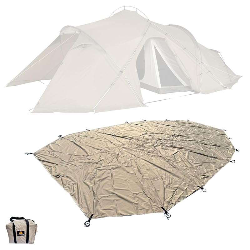 MECH CAMP Ground Sheet, Tent Accessory with Footprint, Grommets, and Storage Bag, Ideal for Outdoor Camping (Tent not included) [Zane Arts