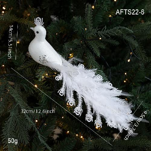 Foam Feather Bird Peacock Bird Decoration Christmas Tree Decoration Feather Pendant Christmas Decorations