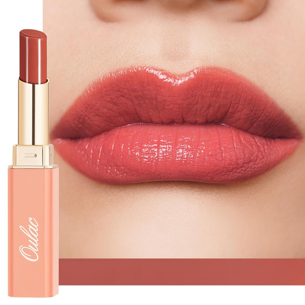Oulac Moisture Shine Lipstick With Vitamin E - 2.2 g - Apricot Crush 16