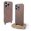 For iPhone 16 Pro Max Magnetic Case Compatible with MagSafe Soft TPU Phone Cover with Lanyard