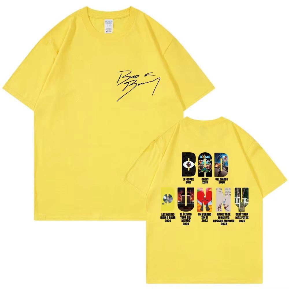 Bad Bunny Album Cover Graphic Hip Hop Tshirts Unisex Unisex Fashion Y2k Shirt Cotton Oversized Aesthetic Casual Oneck Hipster Top