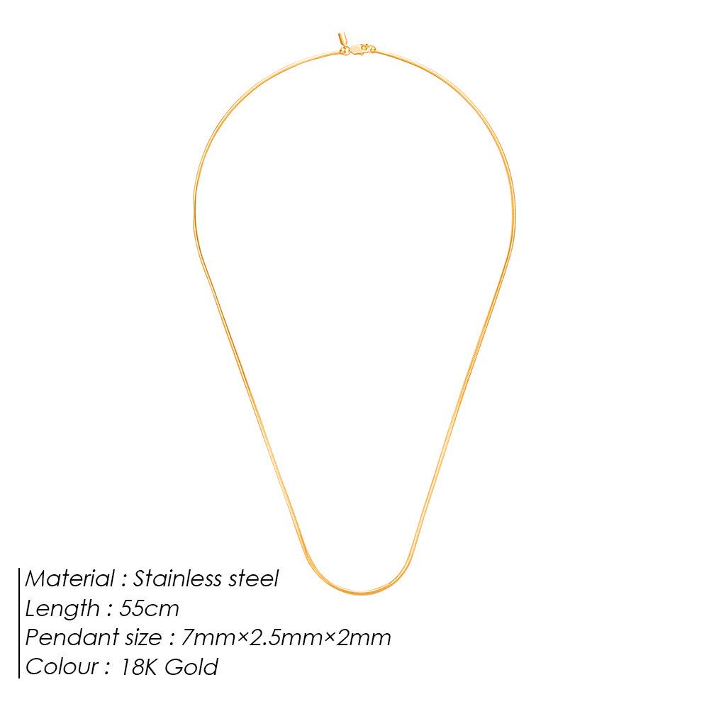 Titanium Steel Eight-Claw Unisex Necklace - Simple, Versatile, Light Luxury Chain