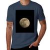 Full Moon At Night Tshirt Minimalist Casual Short Sleeve Top
