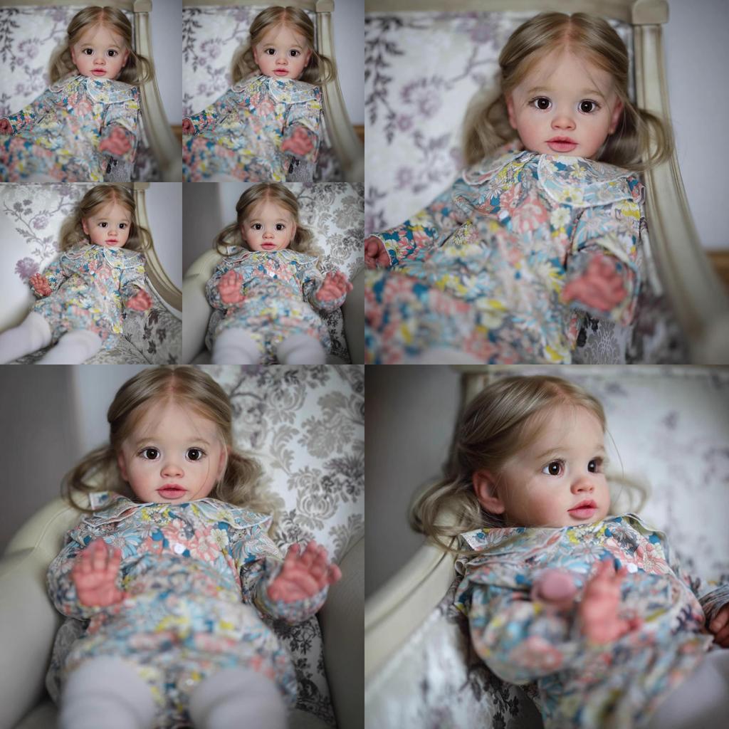 Silicone Dollsuit With Flower Pattern For Collectors And Kids