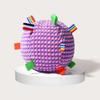 Dog Chew Ball Toy with Bell Bite Resistant Plush Ball Toy Pet Teething Cleaning Interactive Toy for Small Medium Large Breeds Dogs