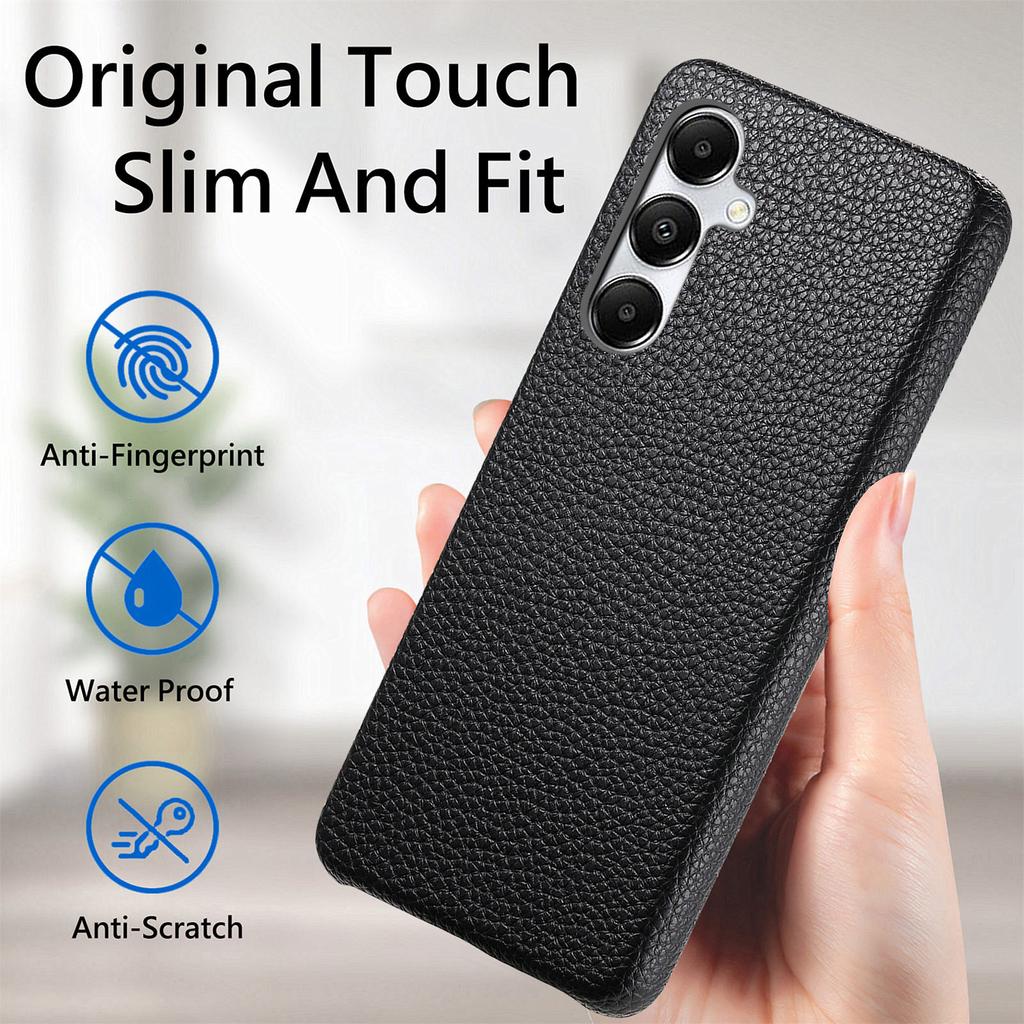 Y1 For Samsung Galaxy A35 5G Case Litchi Texture Leather+PC Back Cover