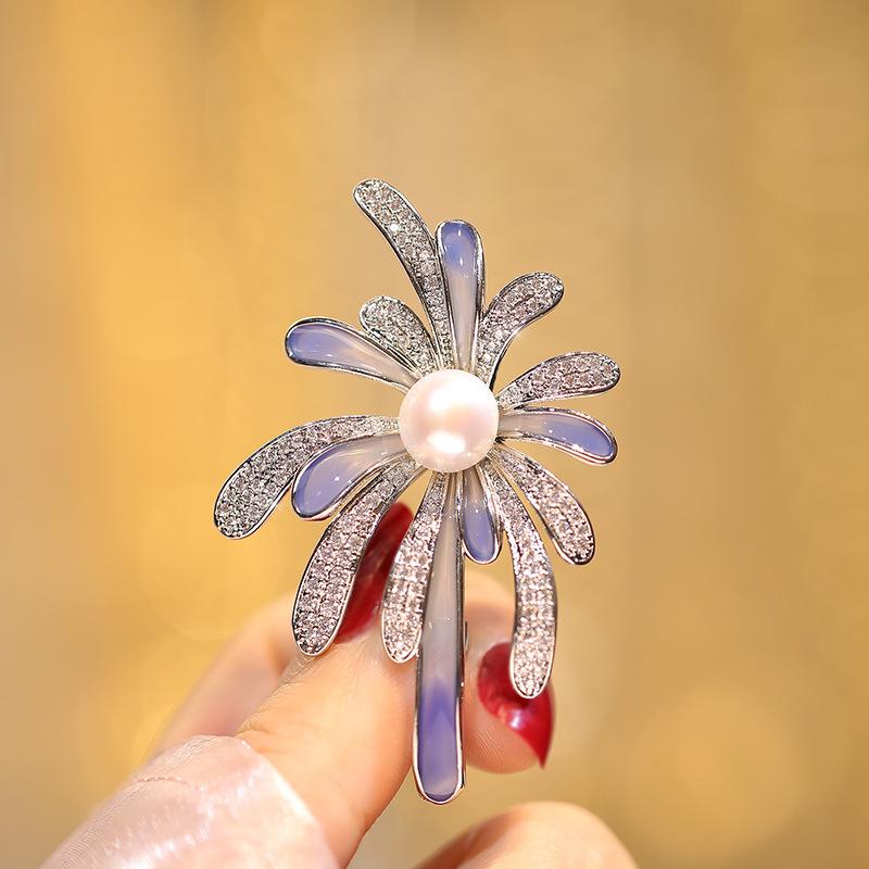 Senior brosjer blomst blad brosje pins for kvinner dress anheng mote brosjer smykker