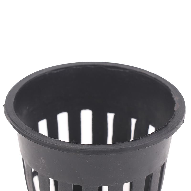 10Pcs Reusable Hydroponic Mesh Cover Hydroponic Planting Basket Plant Seedlings Planting Plastic Mesh Pot Garden Supplies