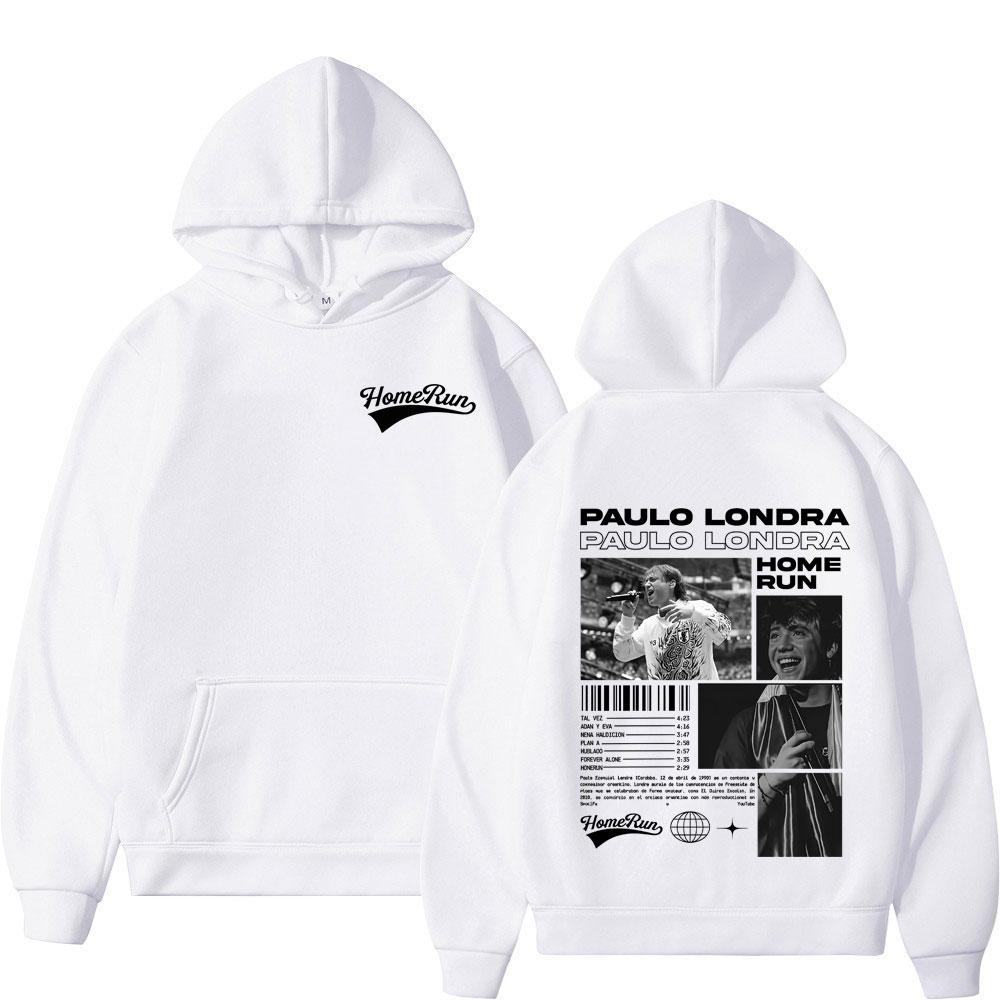 Rapper Paulo Londra Homerun Hoodies Man Woman Fashion  Hip-hop Hoodie Long Sleeves Comfort Casual Vintage Sweatshirt Fans Gift
