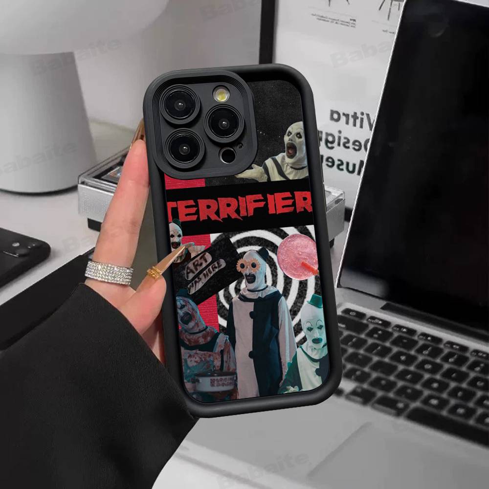 

Horror Movie Terrifier Silicone Phone Case For IPhone 17 Pro Max 16 15 14 13 12 11 Plus 17 Air iPhone 16 plus