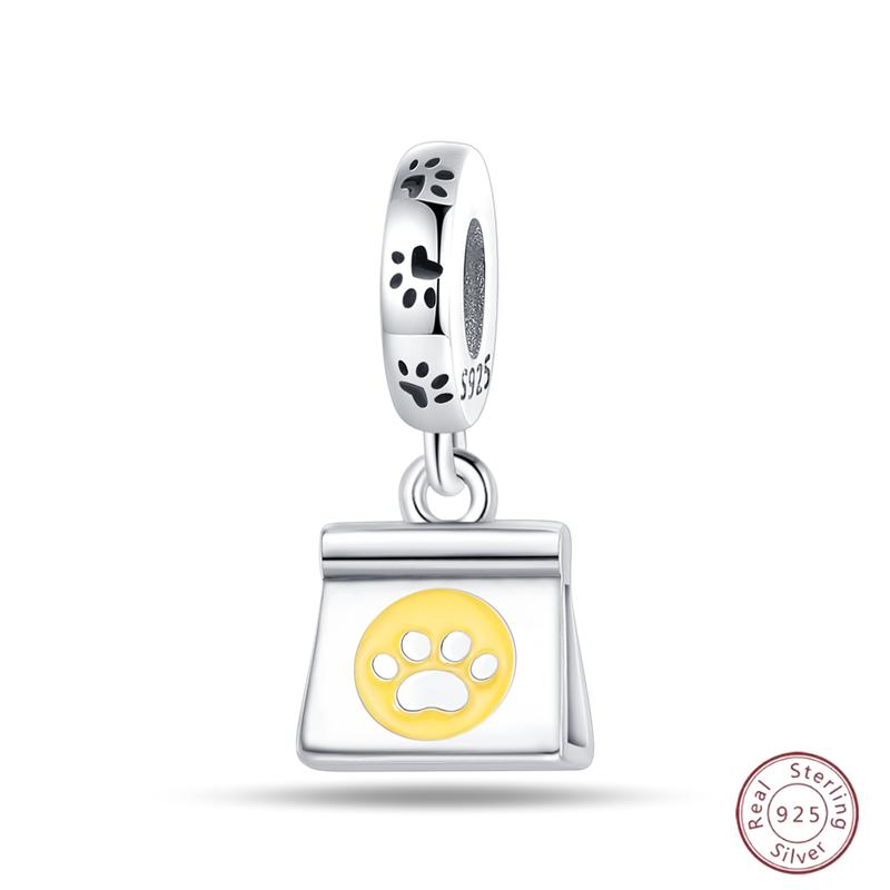 Copper Beaded Pendant Shiny Zircon Dessert Donut For Original 3Mm Bracelet Ladies Fine Jewelry