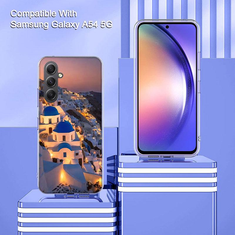 Greece in summer. Santorini Phone Case for Samsung A16 A26 A36 A56 A17 A37 A57 A07 A06 A02S A03 A04S A05S Galaxy Note 20 10 A50S