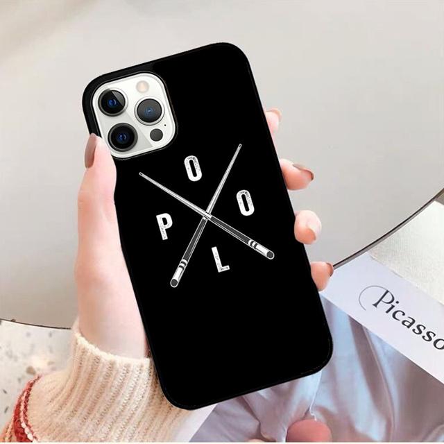 Billiards Eight Ball Phone Case Back Cover for iPhone 17 Air 16 15 14 13 11 12 Pro Max PlusS Shell Coque
