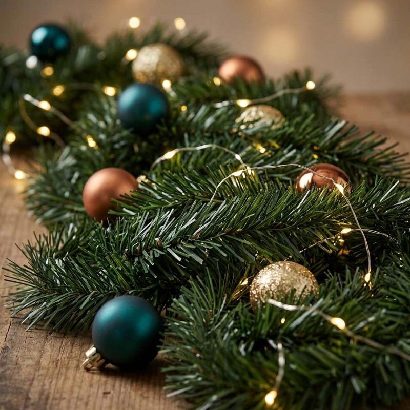Pine Branch Binding Tape Flexible Wire Artificial Garland Ties for DIY Christmas Wreath Craft Stems Bendable Foliage Xmas Decor