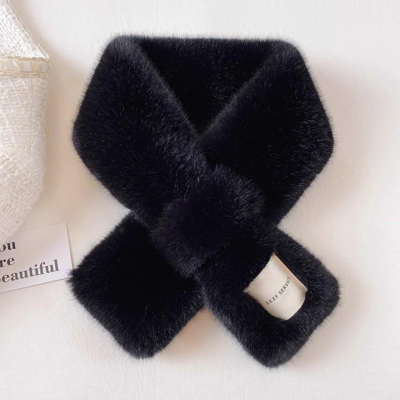 Winter Thickened Warm Imitation Rabbit Fur Fake Collar Scarf