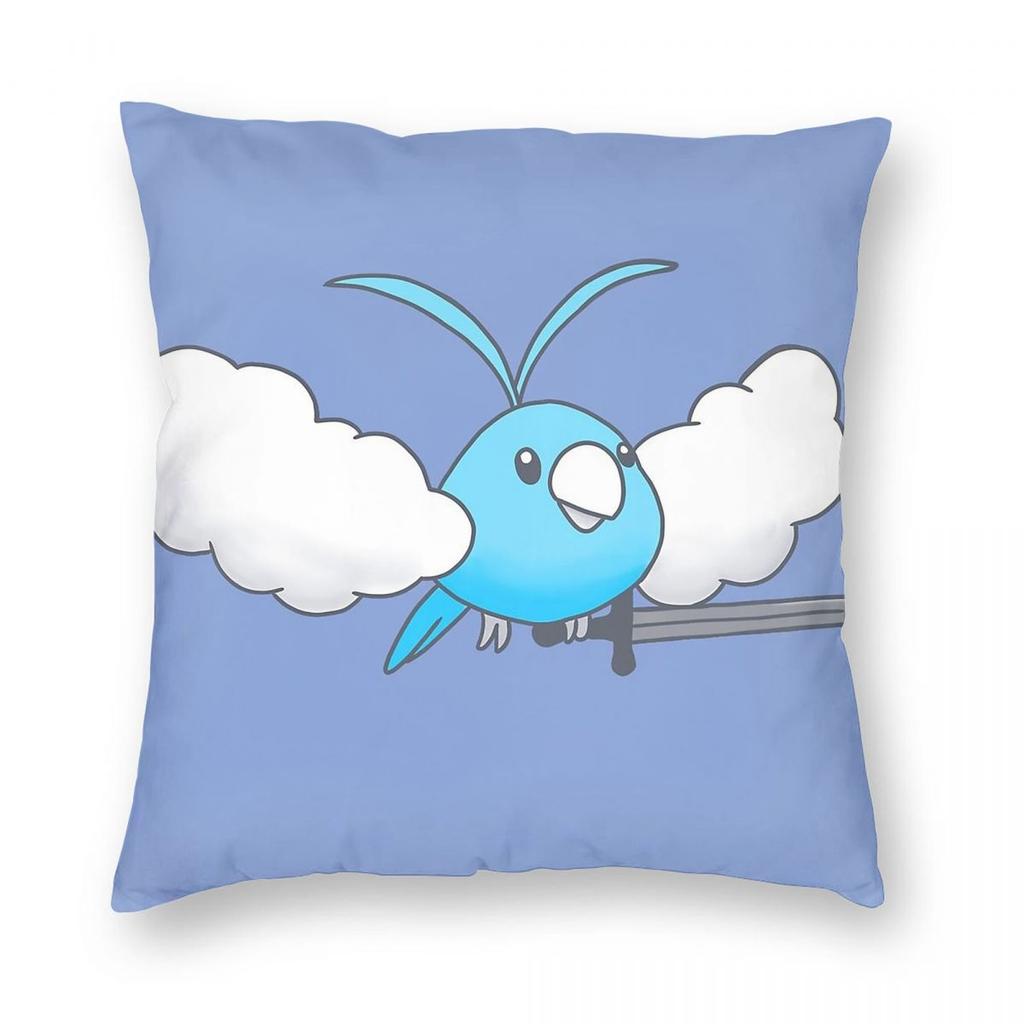 Swablu Has A Sword Pillowcase Polyester Linen Velvet Printed Zip Decorative Car Cushion Cover