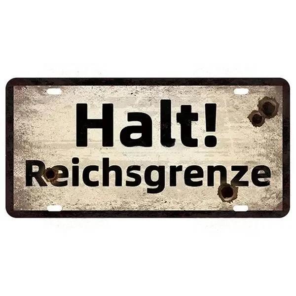 Vintage Berlin City Plate War Aluminum Sign Store Bar Metal Home Club Man Cave Pub Decor Painting Plaques Poster Wall Decoration