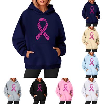Women's Long-sleeved Printed Hooded Sweatshirt