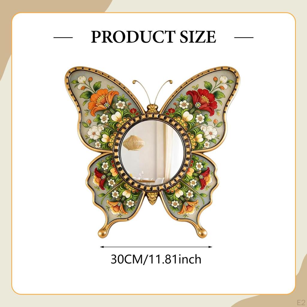 Mirror (30 Cm), Retro Hanging for Kitchen And Bedroom