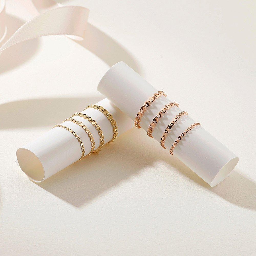 14K Chain Ring Friendship Ring C Ladder (Extra Large)