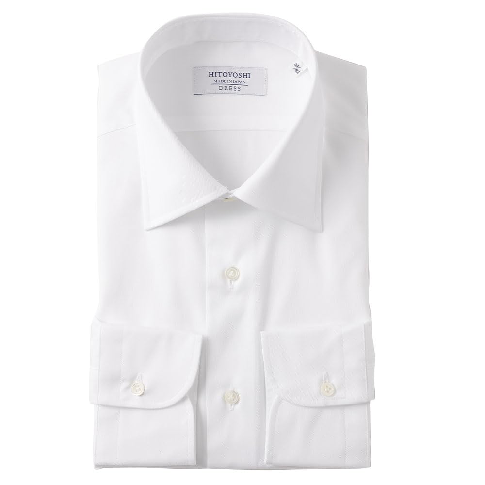 

HITOYOSHI Платье с длинным рукавом Размеры 6 Белый Размеры Хлопок Мужская рубашка, SHB, (Полуприлегающий, Твил, 41-84), 100%