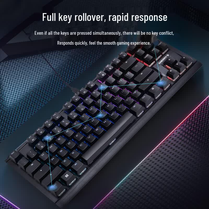 CHERRY MX1.1 Black Aurora Mechanical Gaming Keyboard
