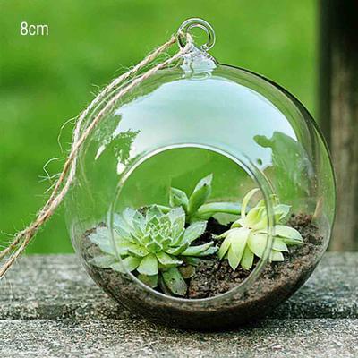 Hängende Glaskugel, saftige Tischplatte, Teelichter, Terrarium, Vase, Kerzen, Hochzeitsfeier, Behälter, Garten, Heim