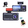 Dash Cam 3 Channels 1080p Hd  Front Rear and Inner Camera Car Video Recorder Dvr Black Box  Driving Record for Car