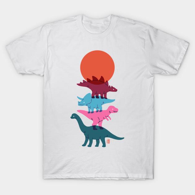 Men Black Print T-shirt Colourful Dinosaurs 2 No-Cut Transfer Paper Print Cotton Tshirt 3XL белый