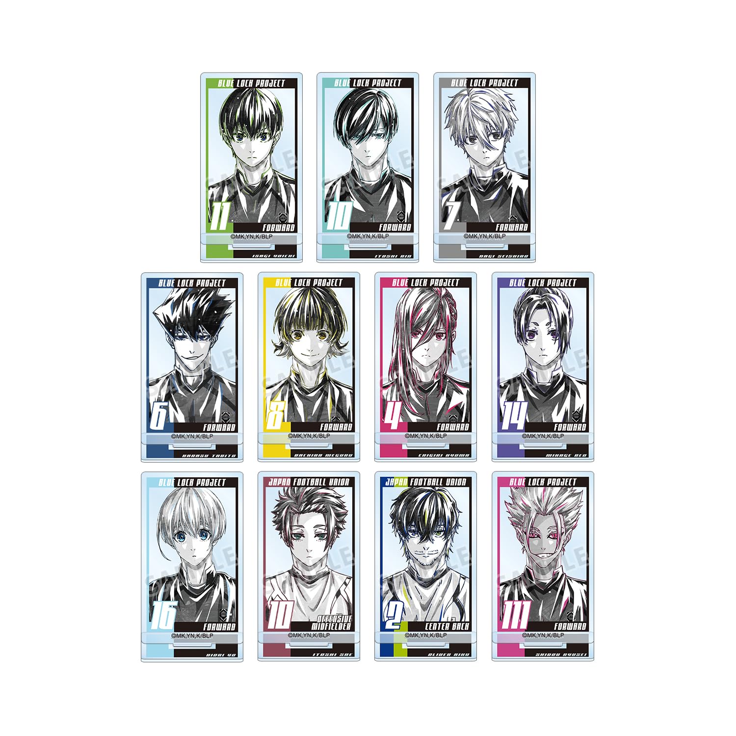 

ТВ Аниме Синяя тюрьма Торговые акриловые стенды Ani Art BLACK LABEL Коробка из 11 штук