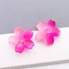 50 Multicolor Transparent Gradient Cherry Blossom Petal Charms for DIY Jewelry