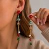 Star Women Christmas Tree Earrings Snowflake Holiday Earrings  Holiday Celebration
