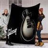 Guitar Print Blanket Soft Comfortable All Seasons Suitable Sofa Office Nap Travel Birthday Gift Christmas Present