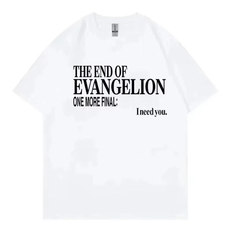 

2026 Summer New Hot Neon Genesis Evangelion Printed Unisexs and Womens Pure Tshirt Couple Street Casual Top Popular Fashion 4XL