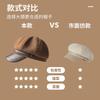 Autumn and Winter Hats Female Face Small Octagonal Hat Maillard Wears Retro Painter Beret Clouds Trendy Versatile Duck Tongue