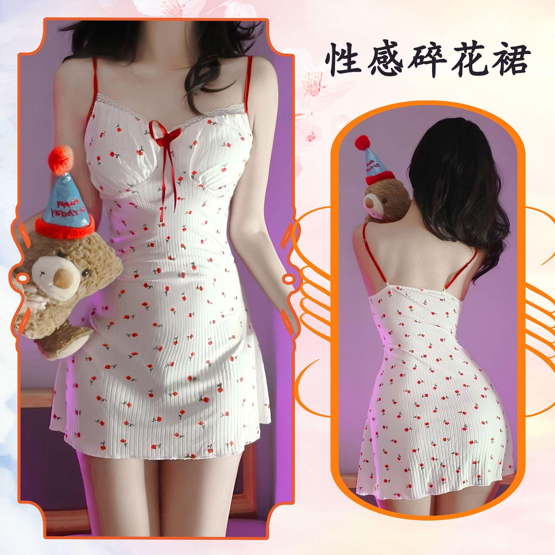 

Сексуальная ночная рубашка с подвязками женская пижама с накладкой на грудь чистое желание ветер ледяной шелковый ночная рубашка воздержание average size