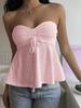 Summer New Women's Clothing High-end Sweet and Spicy Style Tube Top, Slim-fitting Sleeveless Top