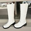 Boots Women's 0000 Autumn New Coarse Heel Large Size Tall Knight Boots Belt Buckle Coarse Heel Western Cowboy Boots